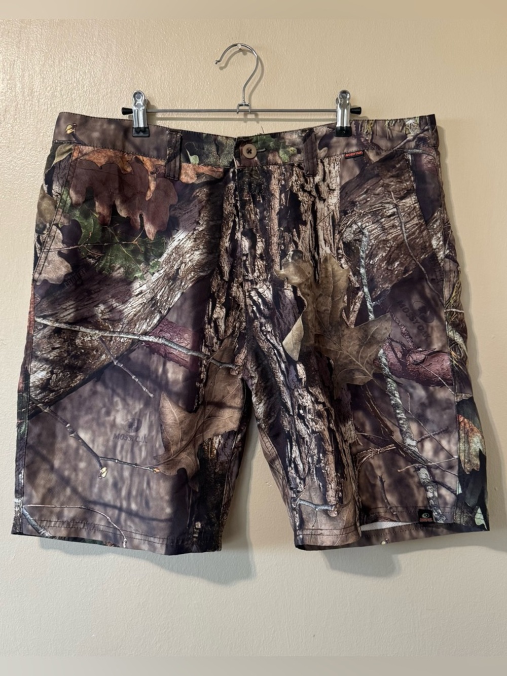 Mossy Oak Men's Camouflage Shorts - Brown & Green Camo